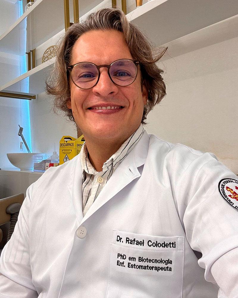 Dr. Rafael Colodetti - Doutor em Biotecnologia e Enfermeiro Estomaterapeuta